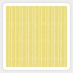 Herringbone Yellow 2 Sticker